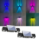 Solar lamp 3 LEDs, IP65, RGB