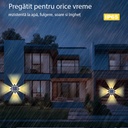 Solar lamp 8 LEDs, IP65, 3 colors 6500k, 4000k, 3000k