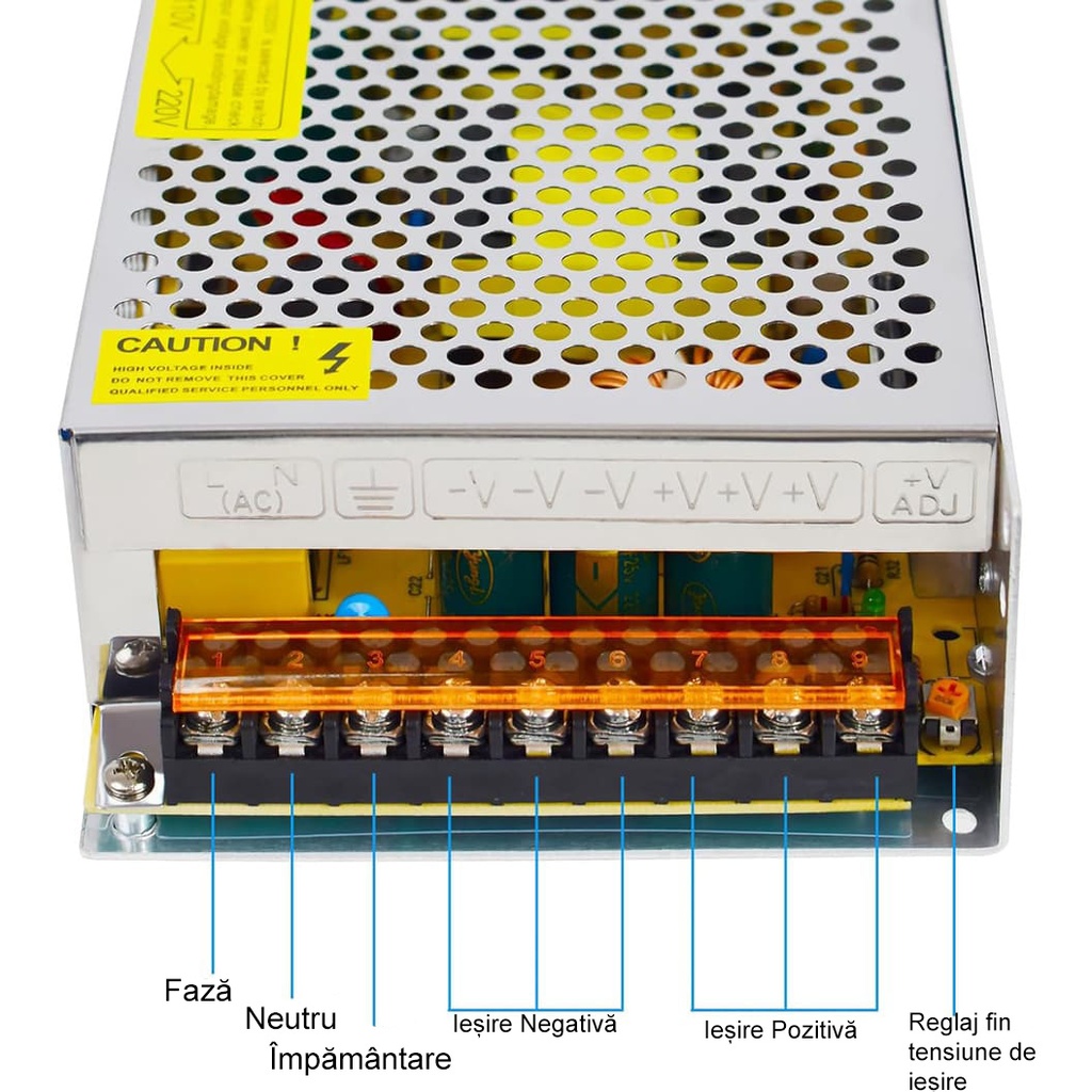 Switching Power Supply, IP20, 12V, 10A, 120W