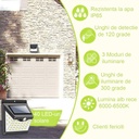 Solar lamp with motion sensor, 40 LEDs, 6500k