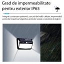 Solar lamp with motion sensor, 228 LEDs, 6500k