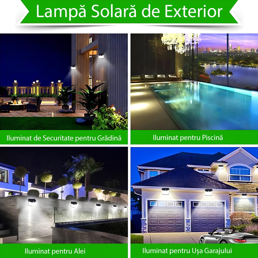 Solar lamp with motion sensor, 576 LEDs, 6500k