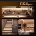 12V COB LED Strip Light – 528 LEDs/m – 3000k – IP20 – 10mm – 5m Roll