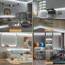 12V COB LED Strip Light – 528 LEDs/m – 6500k – 10mm – IP65 – 5m Roll