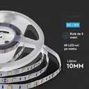 12V LED Strip Light – 60 LEDs/m – SMD5050 – 3000K – IP65 –10mm – 5m Roll
