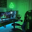 12V Neon Flex LED Strip Light – Green Light – 8mm – IP65 – 5m Length