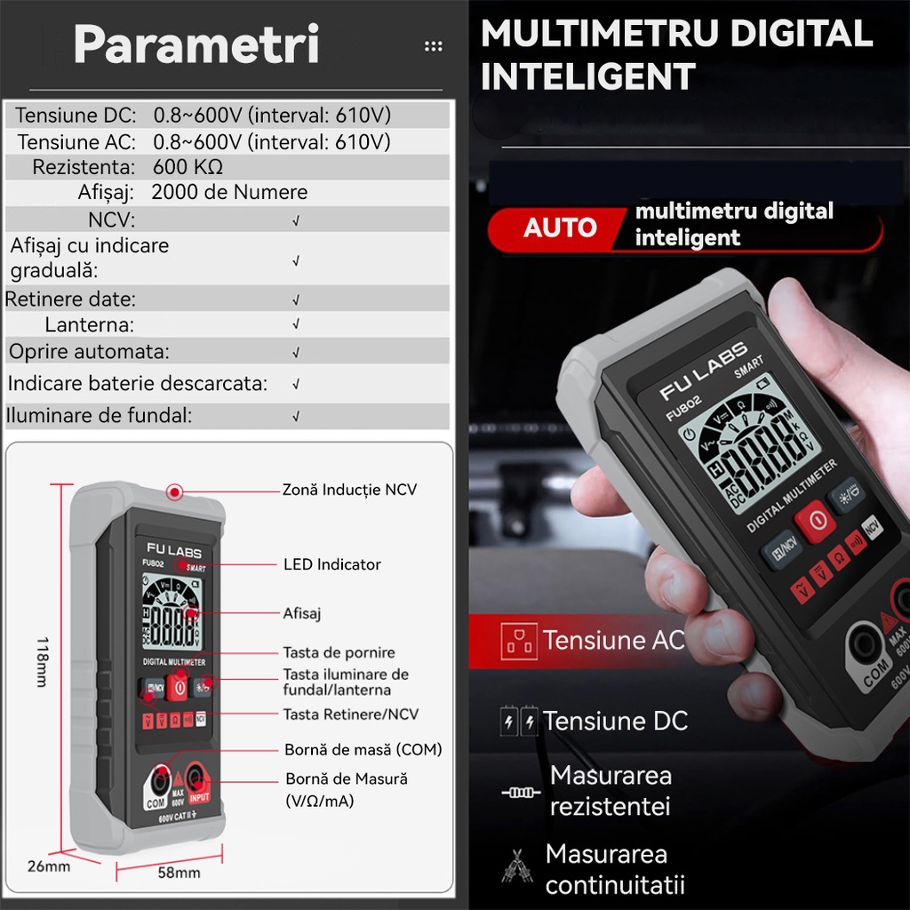 Digital Multimeter FU802