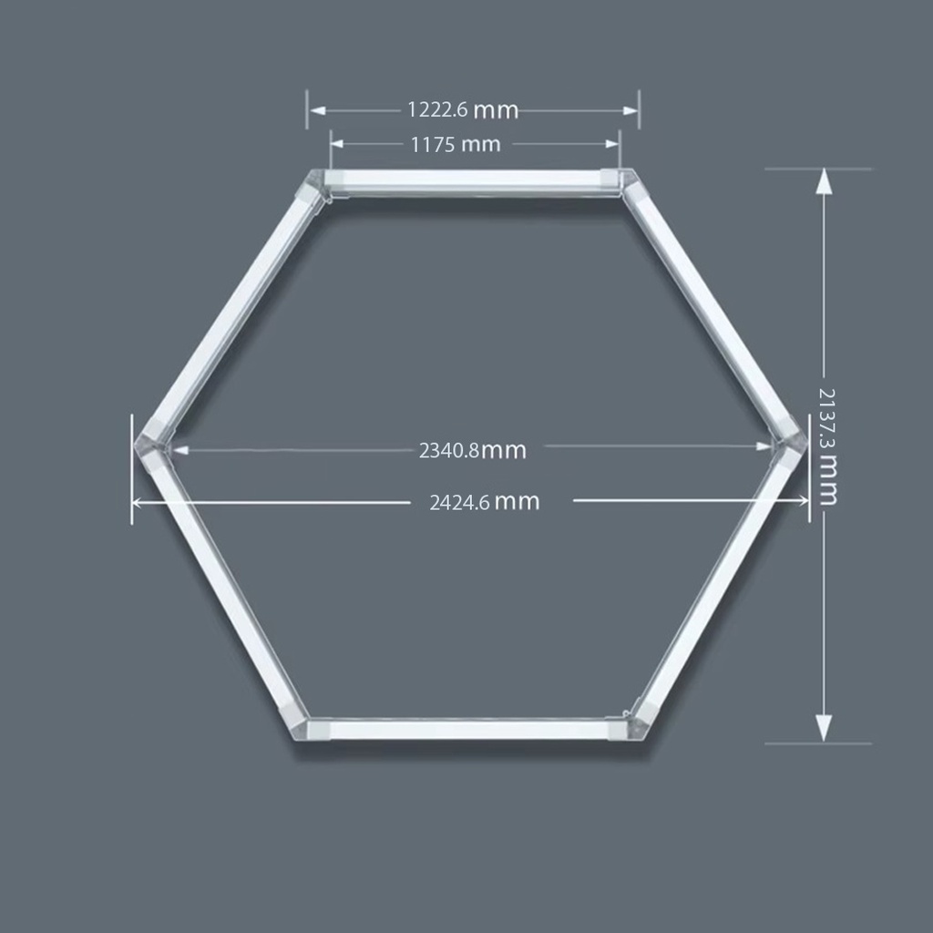 Honeycomb LED tube 17W, 1175mm, plastic material, 6500k, cold white light