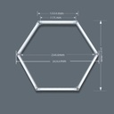 Honeycomb LED tube 17W, 1175mm, plastic material, 6500k, cold white light