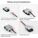 10mm 3-Pin LED Strip Connector with 3 Wires – for RGBW/3-Color LED Strips
