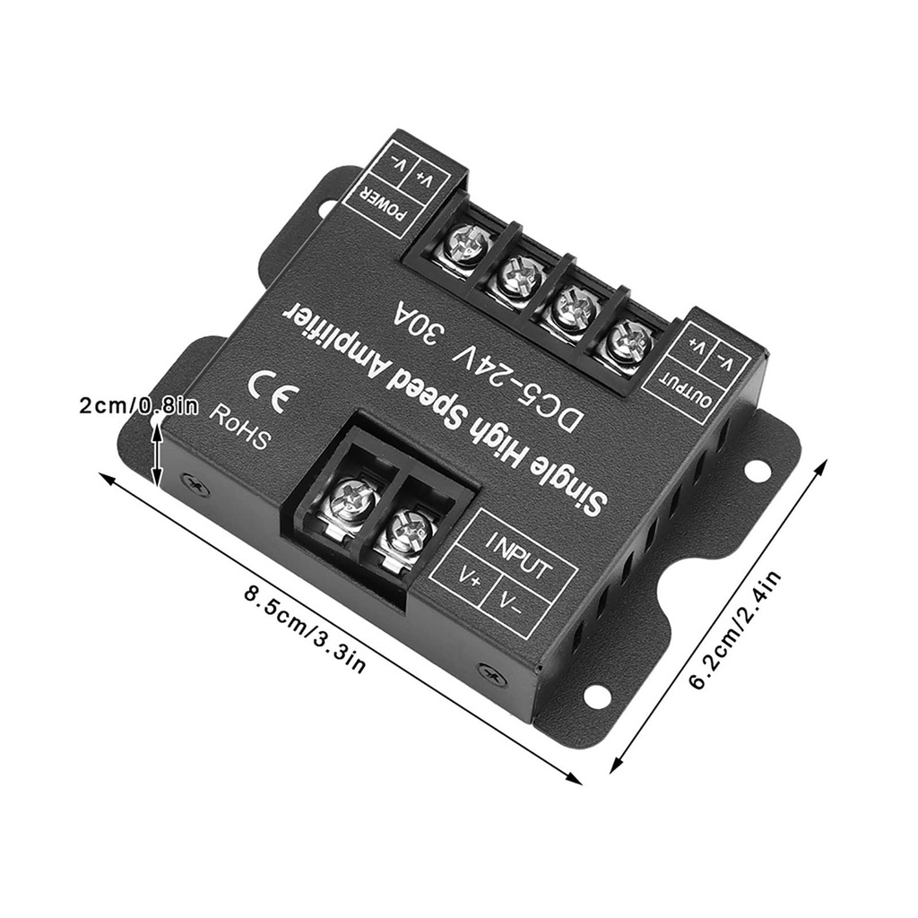 Monochrome LED Strip Amplifier 5V-24V