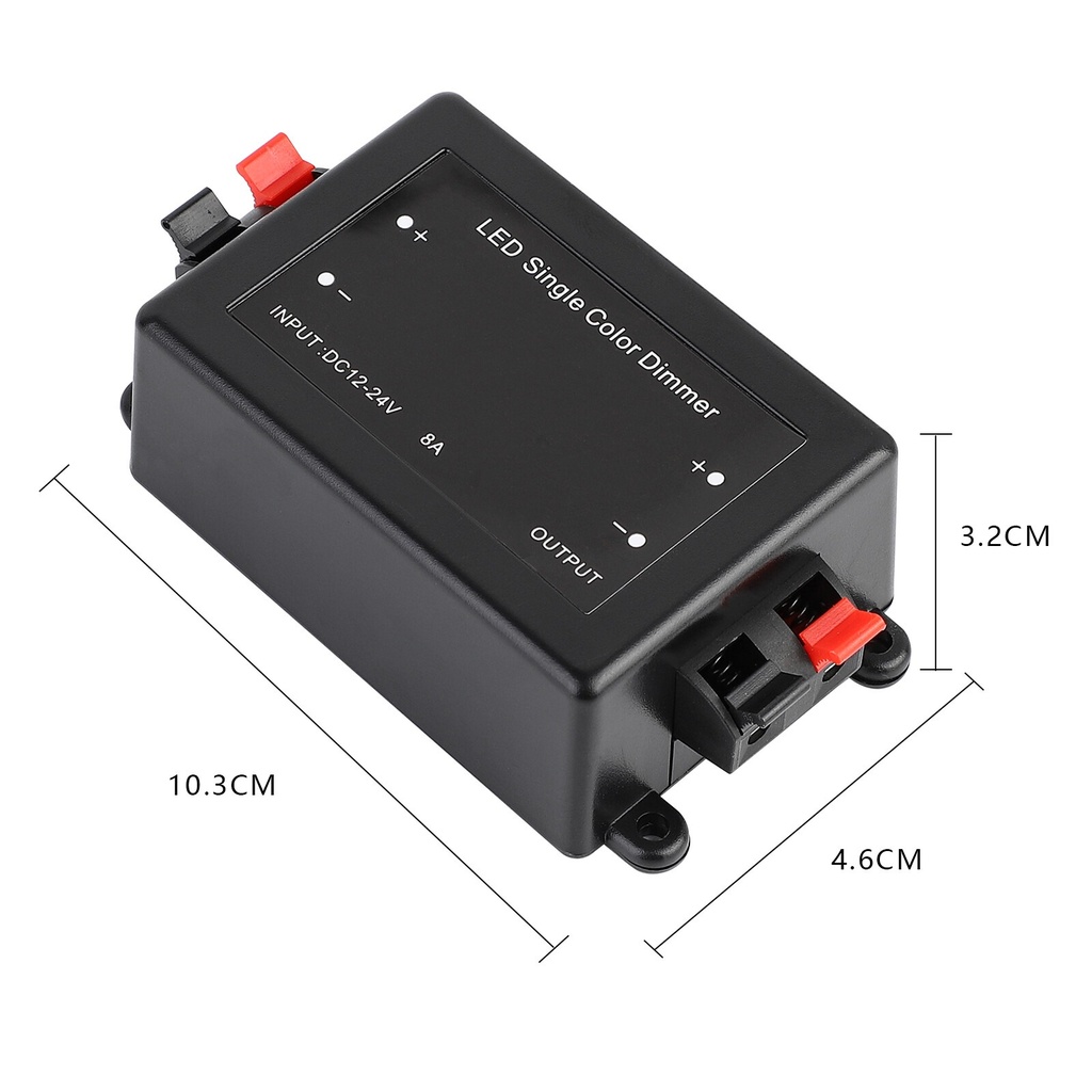LED Strip Dimmer with Remote – 8A, 96W