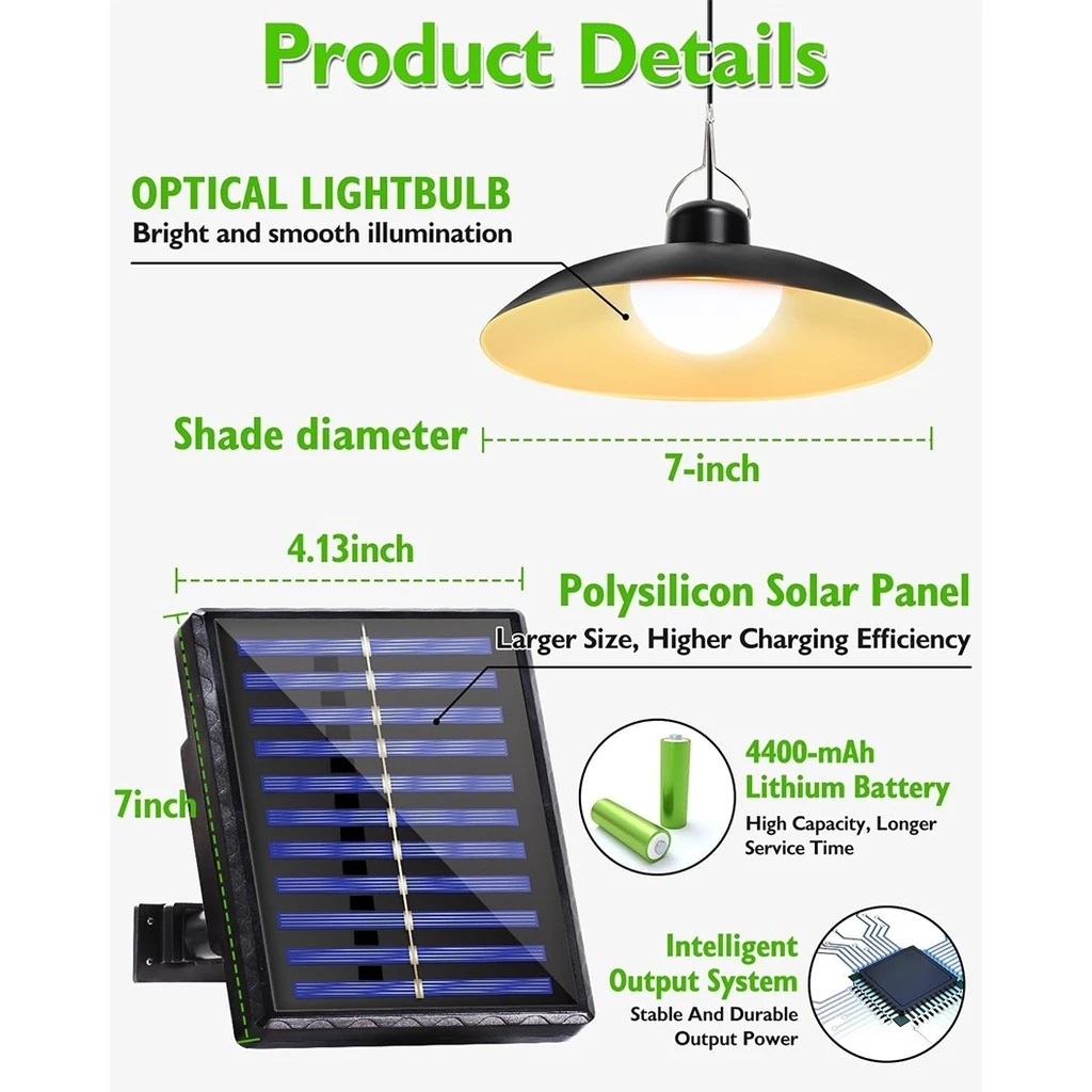Solar lamp with solar panel