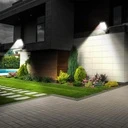 Solar street lamp 108 COB LEDs with integrated solar panel and remote control