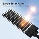 Solar street lamp 504 COB LEDs with integrated solar panel