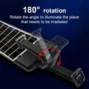 Solar street lamp 504 COB LEDs with integrated solar panel