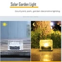 Decorative solar LED ice cube lamp for the garden