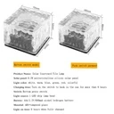 Decorative solar LED ice cube lamp for the garden