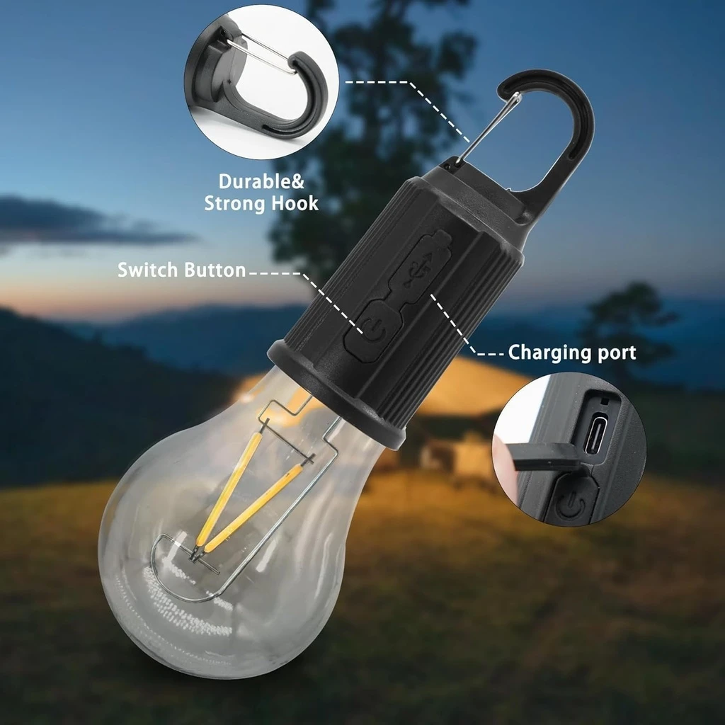 Rechargeable LED bulb, ideal for various uses