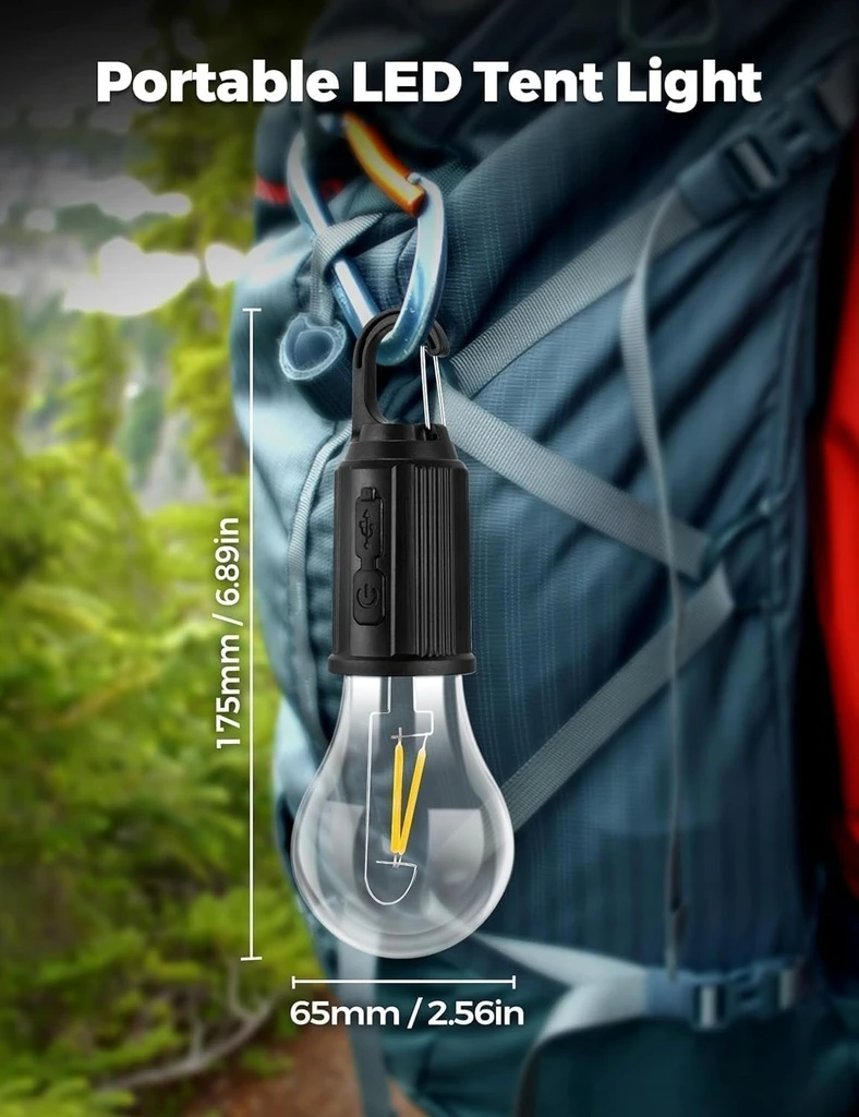Rechargeable LED bulb, ideal for various uses