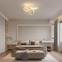 LED Chandelier 18W, 3 Color Temperature Settings (Cool White, Neutral, Warm), Modern Design, White