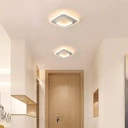 LED Chandelier 20W - 2 Squares, 3 color steps (Cool White, Neutral, Warm), Modern Design, 24x10x6 cm, White