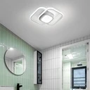 LED Chandelier 24W - 3 Squares, 3 color steps (Cool White, Neutral, Warm), Modern Design, 25x17x6 cm, White