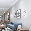 LED Chandelier 24W - 3 Squares, 3 color steps (Cool White, Neutral, Warm), Modern Design, 25x17x6 cm, White