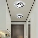 LED Chandelier 24W - 3 Squares, 3 color steps (Cool White, Neutral, Warm), Modern Design, 25x17x6 cm, Black