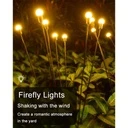 Solar-powered garden decoration, 6 bulbs, Warm White