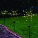 Solar garden decoration fireworks type with solar charging, 2 Modes, 150 LEDs