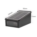 Solar LED wall light with 2 LEDs, IP65, 3 colors 6500k, 4000k, 3000k