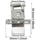 LED panel clamp set for plasterboard ceiling mounting