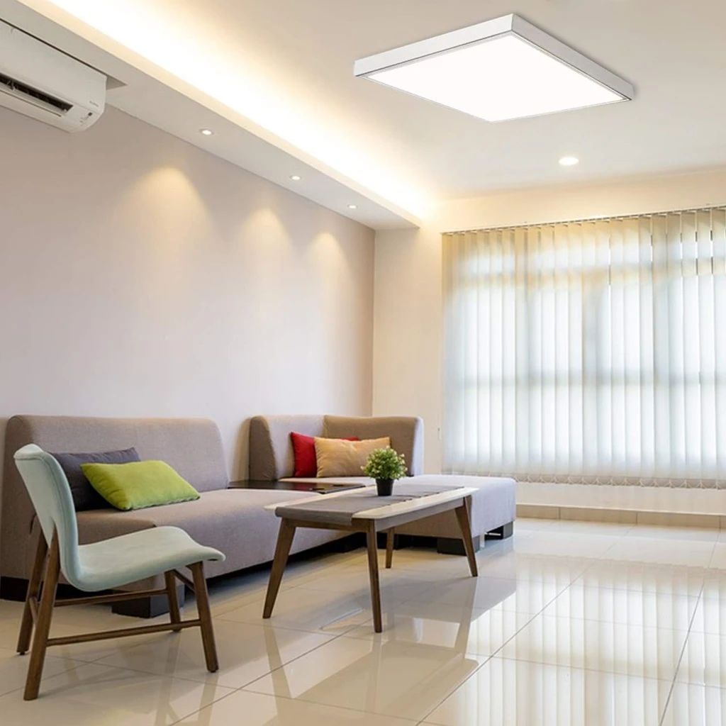 LED panel mounting frame on the ceiling 60x60 cm, white color