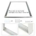 LED panel mounting frame on the ceiling 60x60 cm, white color
