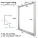 LED panel mounting frame on the ceiling 30x30 cm, white color