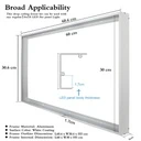 LED panel mounting frame on the ceiling 30x60 cm, white color