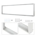 LED panel mounting frame on the ceiling 30x120 cm, white color