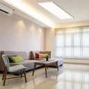 LED panel mounting frame on the ceiling 30x120 cm, white color