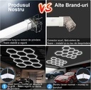 Set of 11 LED Hexagons Honeycomb 322W, 6500k, cool white light, Aluminium