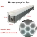 Honeycomb LED tube 17W, 1175 mm, 1360 lm, 2 pins, Aluminium
