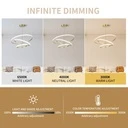 Circular LED Chandelier 72W – 220V, Modern Design, 3 Circles (20/40/60 cm), Iron, Gold, Lighting for Living Room, Dining Room, Hallway, CCT