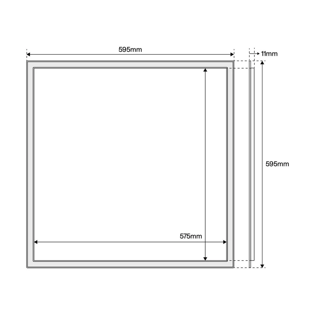 Panou LED tip rama Dimensiuni