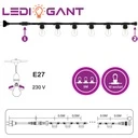 String light, 5m, interconnectable, E27 socket, IP65