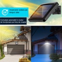 LED Light with solar panel, 56 LEDs with 1 grid, wall mounting, 3 colors, 3500k, 4500k, 6500k
