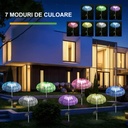 Solar LED lamp Jellyfish type, height 90 cm, for garden, IP65, multicolor light