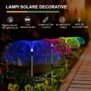 Solar LED lamp Jellyfish type, height 90 cm, for garden, IP65, multicolor light