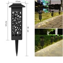 Solar LED lamp for garden, height 30.2 cm, power 0.2W, 1.2V, 600mAh, warm white 3500k