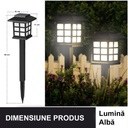 Solar LED garden lamp lantern type, white light 6500k