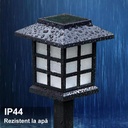 Solar LED garden lamp lantern type, white light 6500k